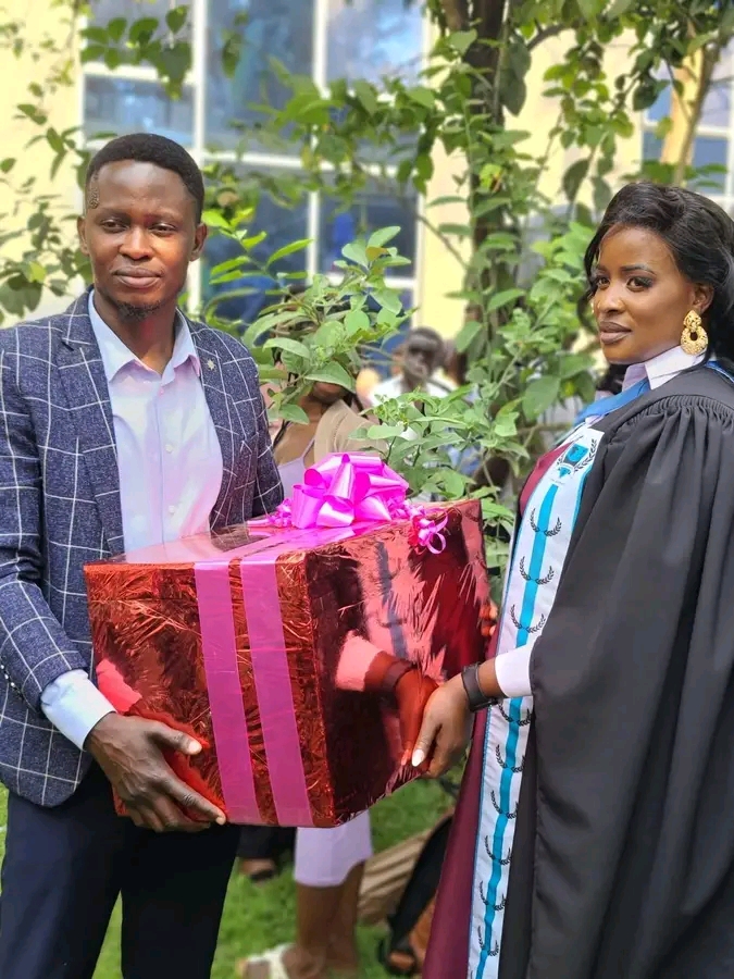 BUS DRIVER CELEBRATES WIFES GRADUATION AFTER SPONSORING HER TERTIARY EDUCATION