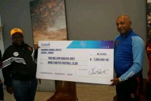 SHAMROCK DONATES K2 MILLION TO MINES UNITED FC