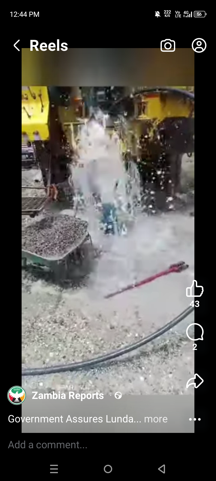 GOVERNMENT ASSURES LUNDAZI RESIDENTS OF PROGRESS IN WATER SUPPLY RESTORATION