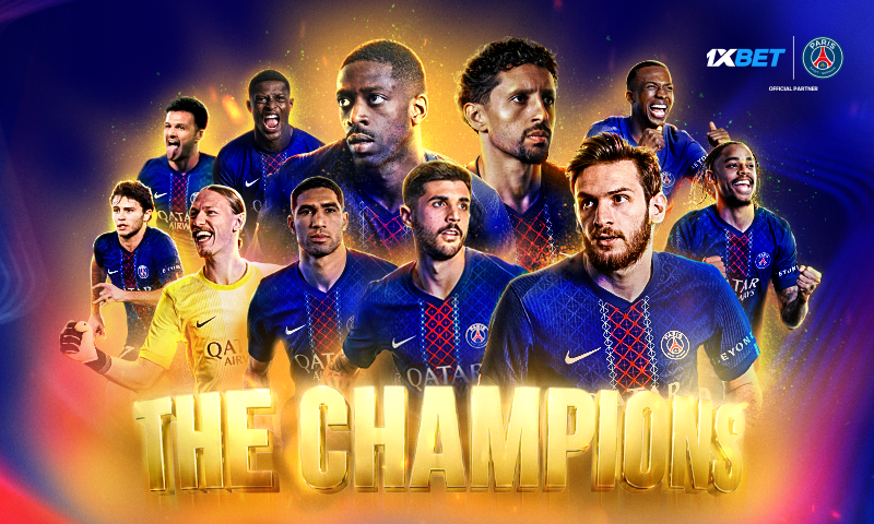 PSG's Historic Back-to-Back Champions League Triumph Celebrated with 1xBet