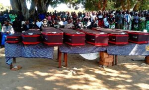 SEVEN PEOPLE PUT TO REAT FOLLOWING THE LUKULU MASACRE