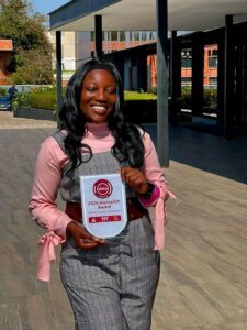 ZNBC REPORTER CHANSA KUNDA WINS INAUGURAL ABSA JOURNALIST OF THE YEAR TV AWARD.